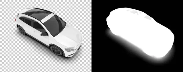 Suv Car Car Isolated Background Mask Rendering Illustration — Stock fotografie