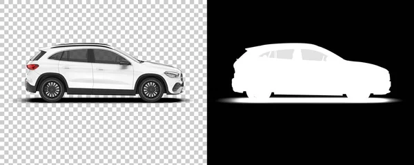Suv Car Car Isolated Background Mask Rendering Illustration — Stockfoto