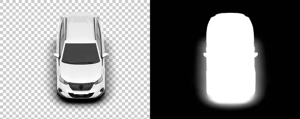 Suv Car Car Isolated Background Mask Rendering Illustration — ストック写真