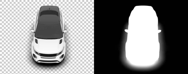 Suv Car Car Isolated Background Mask Rendering Illustration — Fotografia de Stock