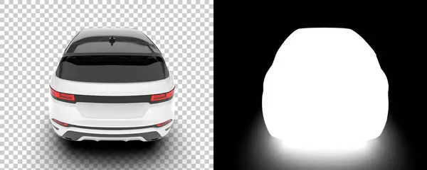 Realistic Suv Car Isolated Background Rendering Illustration — Stock Photo, Image