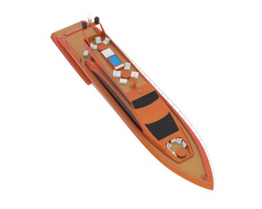 Super yacht for luxurious vacation, modern water transport