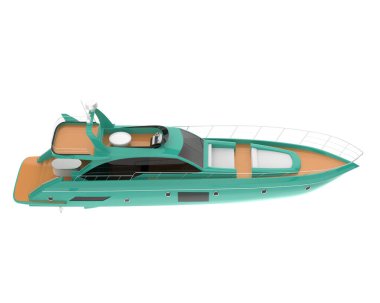 Super yacht for luxurious vacation, modern water transport