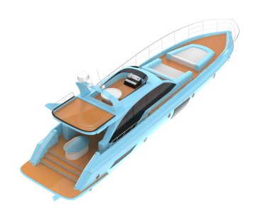 Super yacht for luxurious vacation, modern water transport