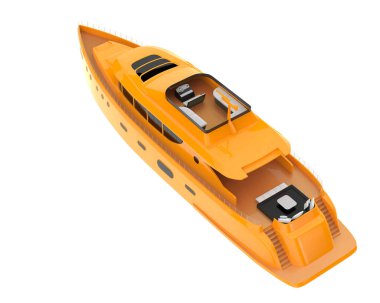 Super yacht for luxurious vacation, modern water transport