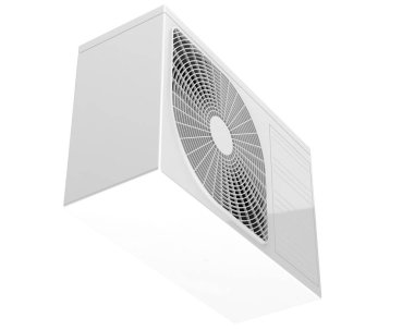 Klima beyaz arkaplanda izole edildi