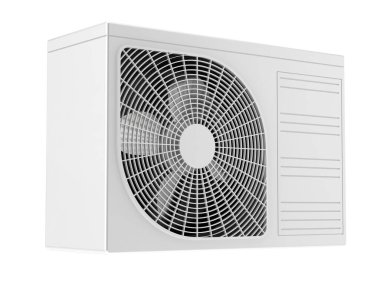 Klima beyaz arkaplanda izole edildi