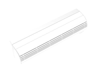 Klima beyaz arkaplanda izole edildi