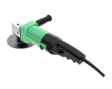 Beyaz arka plan üzerinde izole açılı taşlama tezgahı