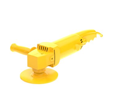 Beyaz arka plan üzerinde izole açılı taşlama tezgahı