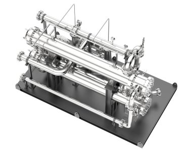 Assembly Construction isolated on background. 3d rendering - illustration