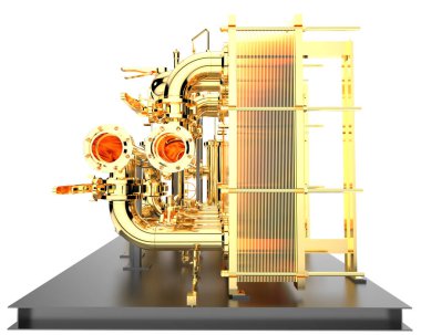 Assembly Construction isolated on background. 3d rendering - illustration