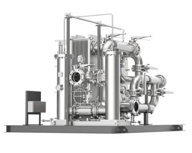 Assembly Construction isolated on background. 3d rendering - illustration