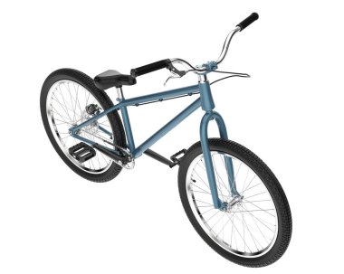 BMX bicycle isolated on white background