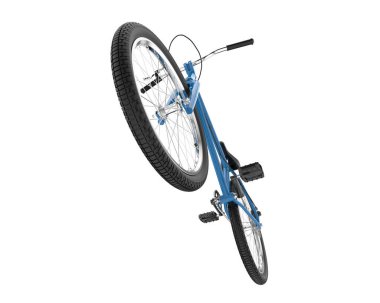 BMX bicycle isolated on white background