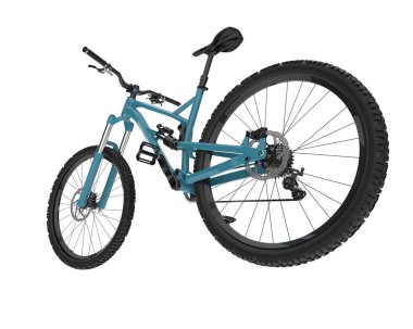 Full Suspension Mountain Bike isolated on white background