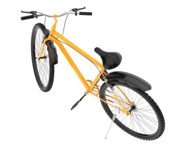 Simple bicycle isolated on white background