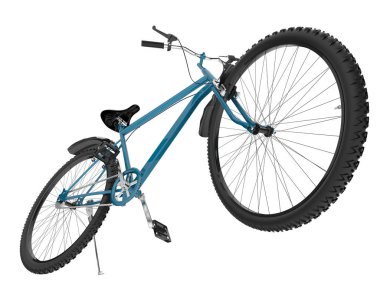 Simple bicycle isolated on white background