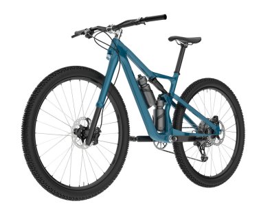 Full Suspension Mountain Bike isolated on white background