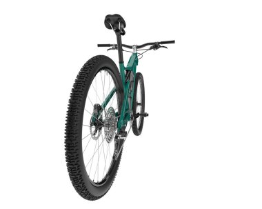 Full Suspension Mountain Bike isolated on white background