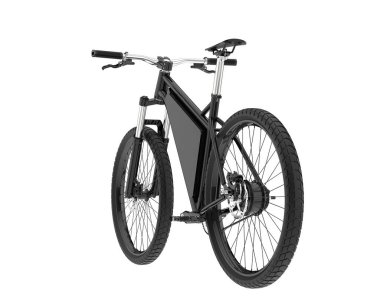 Black and white illustration of bicycle