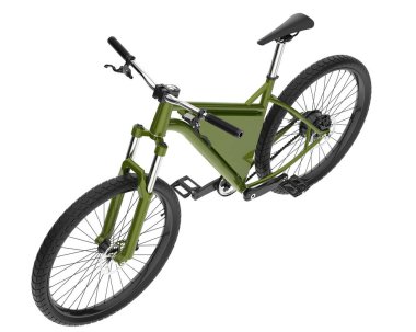 Black and white illustration of bicycle