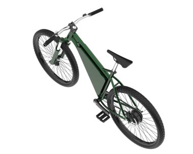 Black and white illustration of bicycle