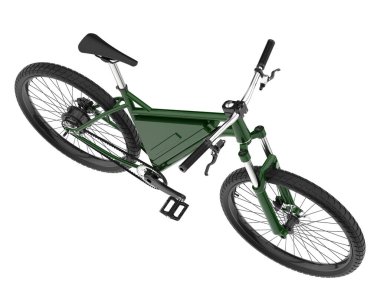 Black and white illustration of bicycle