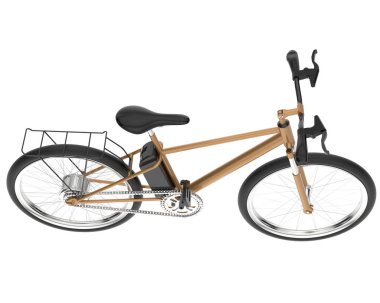 Black and white illustration of bicycle