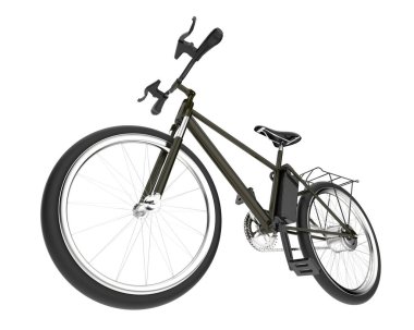 Black and white illustration of bicycle