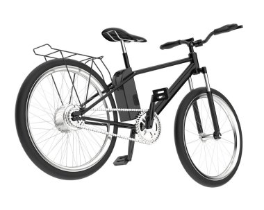 Black and white illustration of bicycle