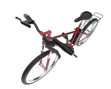 Black and white illustration of bicycle