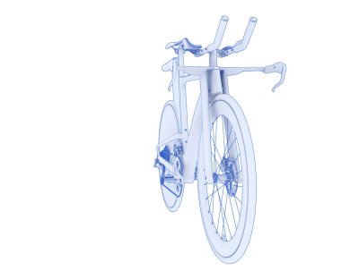 Black and white illustration of bicycle