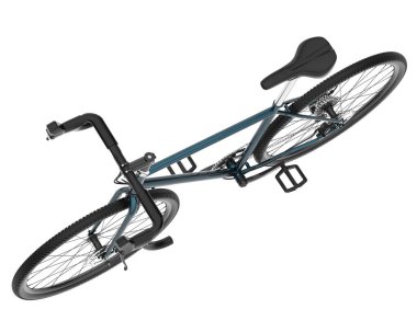 Black and white illustration of bicycle