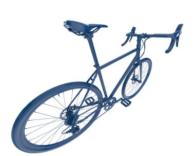 Black and white illustration of bicycle