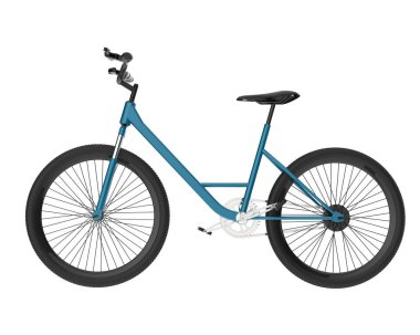 Black and white illustration of bicycle