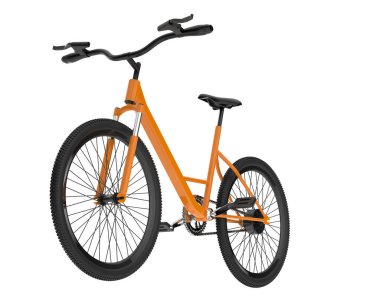 Black and white illustration of bicycle