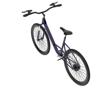 Black and white illustration of bicycle