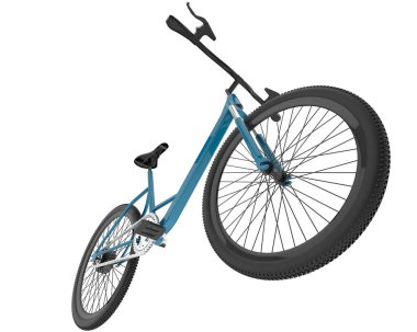 Black and white illustration of bicycle