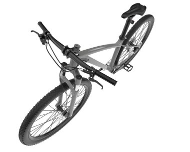 Black and white illustration of bicycle
