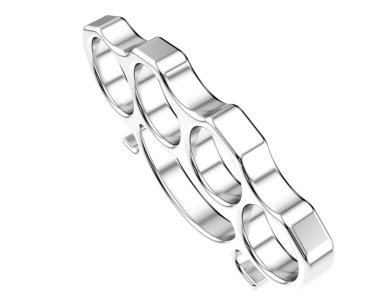 Brass Knuckles 3d illustration