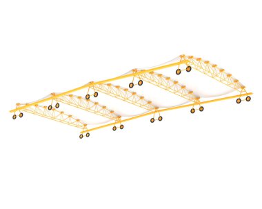 3 d render of canopy isolated on a white background 