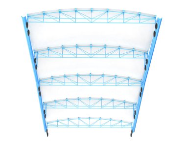 3 d render of canopy isolated on a white background 