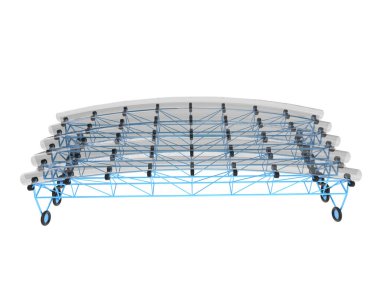 3 d render of canopy isolated on a white background 