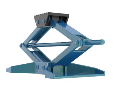 Araba hırsızı izole edildi. 3d görüntüleme - illüstrasyon