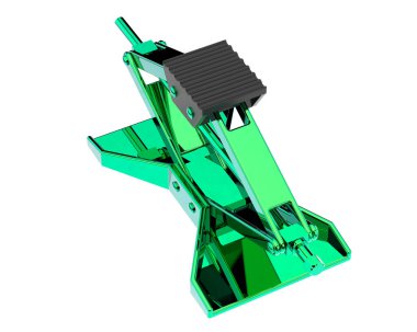 Araba hırsızı izole edildi. 3d görüntüleme - illüstrasyon