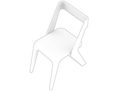 3d render illustration of chair