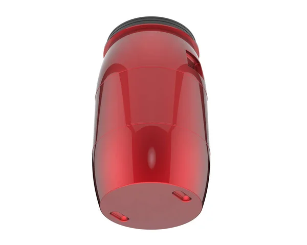 Röd Vin Glasflaska Rendering Isolerad Vit Bakgrund — Stockfoto