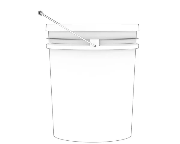Bucket Lid Render Illustration — 스톡 사진
