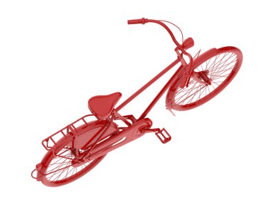 Black and white illustration of classic bike